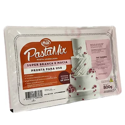Pasta Americana Branca Pastamix 800g – Pronta para Uso