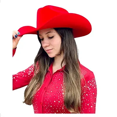 Chapéu Cowgirl Vermelho
