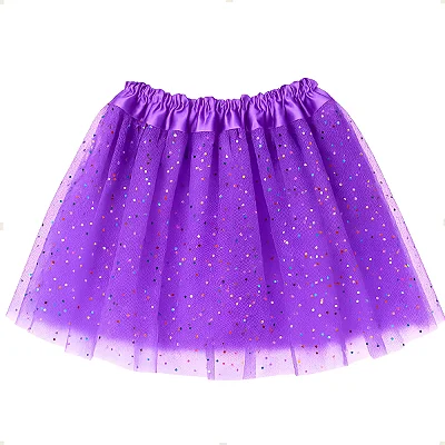 Saia de Tule Glamurosa Lilás 40cm