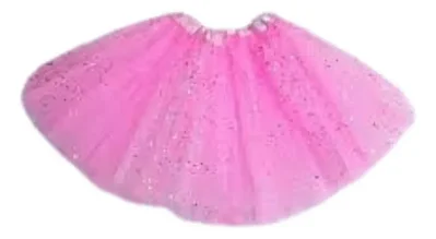 Saia de Tule Glamurosa Rosa 40cm