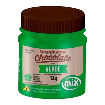 Corante em Gel para Chocolate Verde 12g – Mix
