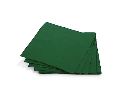 Guardanapos de Papel Folha Dupla Verde 24×24 cm – 20 Unidades – Alta Absorção para Festas e