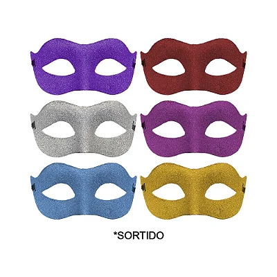 Máscara Glitter Metalizada Sortida - 1 Unidade