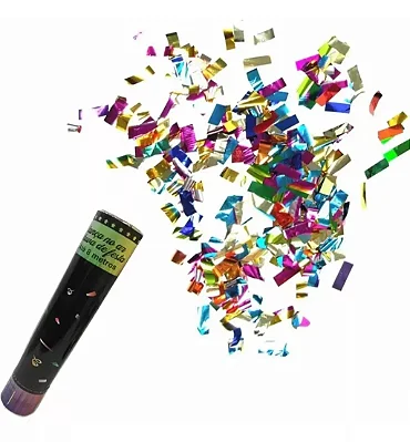 Mini Lança Confetes Coloridos – 16cm