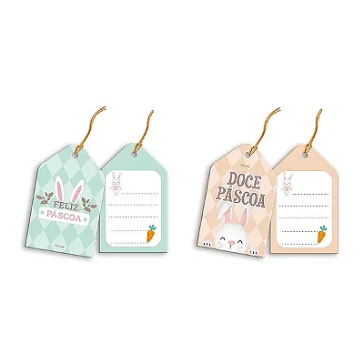 Tag Feliz Páscoa – 8cm (08 Unidades)