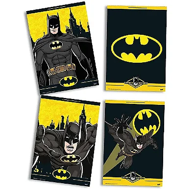 Quadros Decorativos Festa Batman 31x21cm - 4 Unidades