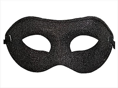 Máscara Glitter Preta – Carnaval