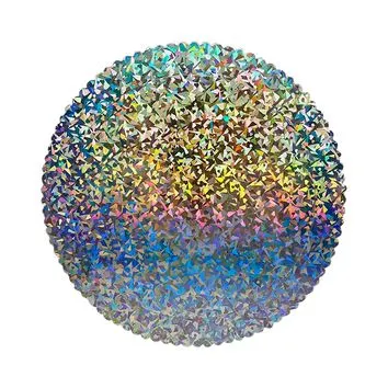 Cakeboard Redondo Premium Mosaico Holográfico 35cm – Laminado Base para Bolo / Sousplat