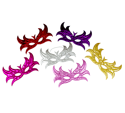 Máscara de Carnaval Colorida Sortdas - 1 Unidade