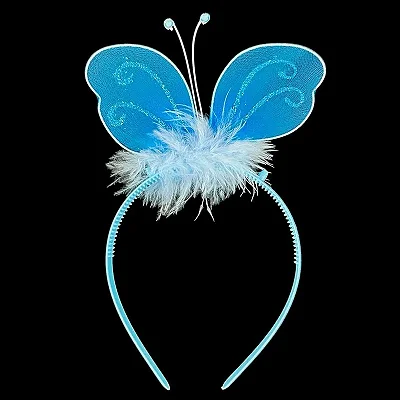 Tiara Borboleta Azul – Acessório para Carnaval e Fantasia