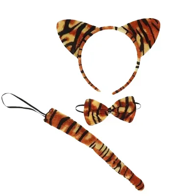 Kit Fantasia Tigresa – Gravata, Tiara e Rabinho