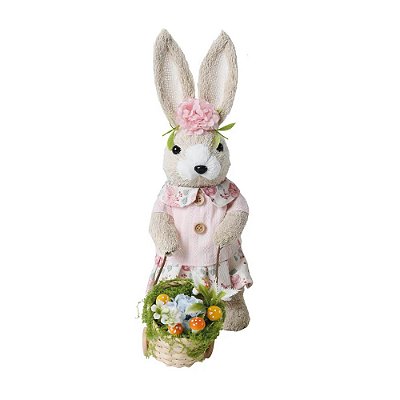 Coelhoa Decorativo Sortido Bege, Rosa e Verde 34cm – Pink Lemonade