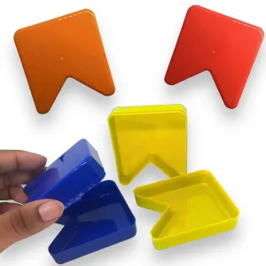 Lembrancinha Acrílica Bandeirinha Festa Junina 6,5x7cm – Cores Sortidas