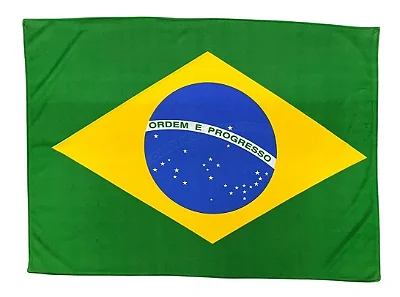 Bandeira do Brasil 142x88cm em Poliéster – Ideal para Torcida e Decoração