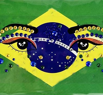 Adesivo Facial Strass Olhos Brasil – Modelos Sortidos para Torcida e Festas