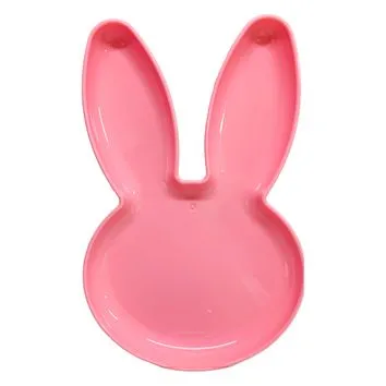 Bandeja Decorativa Coelho Rosa 24x15cm – Decoração Páscoa