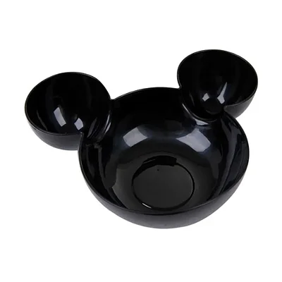 Tigela Mouse Petisqueira com Divisória 22cm – Preto