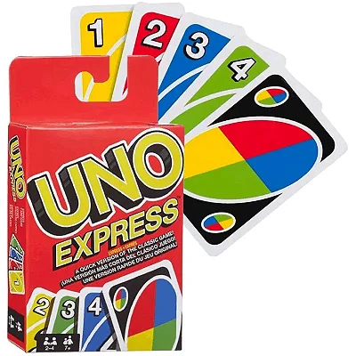 Jogo de Cartas UNO Express – Diversão Rápida e Portátil