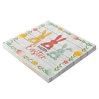Guardanapo Folha Dupla Estampado Happy Easter 32x32cm – 20 Unidades