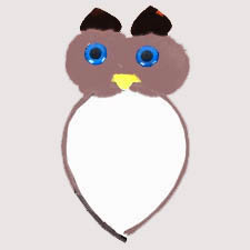 Tiara Tecido Corujinha