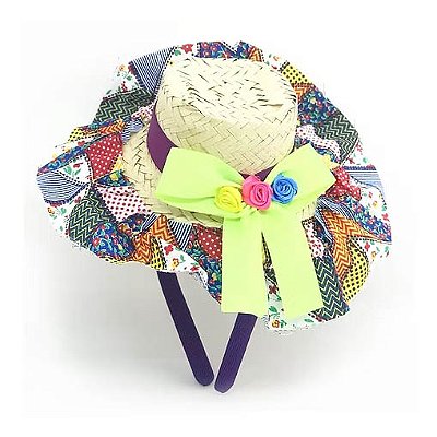 Tiara Chapéu Junino com Laços – Sortido