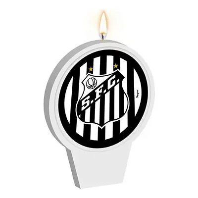 Vela Plana de Aniversário Santos Futebol Clube 8CM