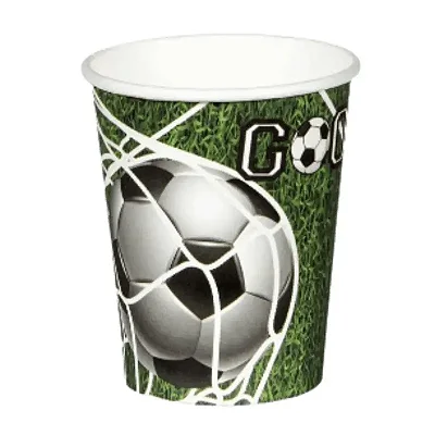 Copo de Papel Festa Futebol Gol 270ml – Pacote com 10 Unidades
