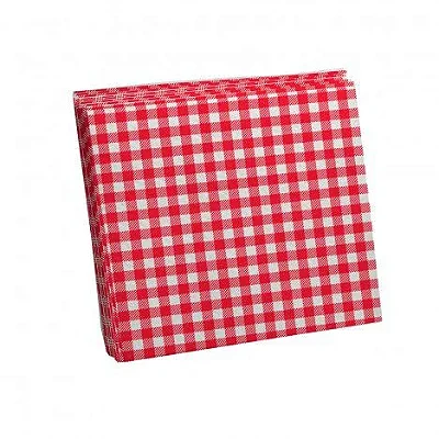 Guardanapo Xadrez Quadriculado Vermelho 25x25cm - 25 Unidades