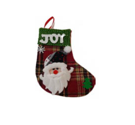 Enfeite Meia de Natal para Pendurar 13cm x 19cm – Decoração Natalina