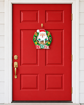 Guirlanda de Natal Ho Ho Ho em EVA – Decoração Natalina