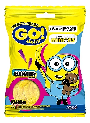 Bala Gelatina Go Jelly Minions Riclan 70g – Macia, Saborosa E Divertida