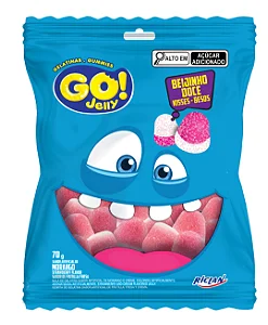Bala Gelatinosa Go Jelly Beijinho Riclan 250g – Sabor Intenso E Textura Macia