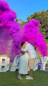 Lançador De Serpentina E Pó Chá Revelação - Rosa