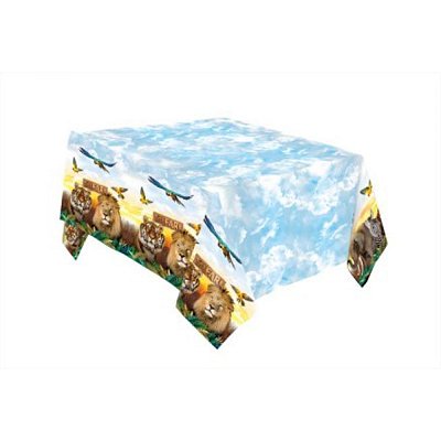 Toalha de Mesa Principal em Papel Festa Safari 220x120cm