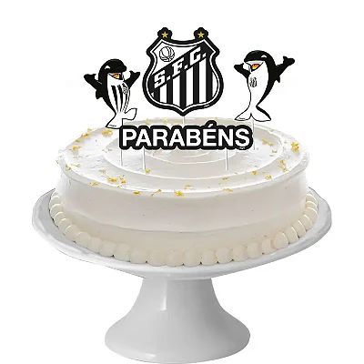 Topo para Bolo Festa Santos - 4 Unidades (1 maior e 3 menores)