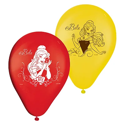Balões Bexigas Festa A Bela - 9 Polegadas (23cm) - 25 Unidades