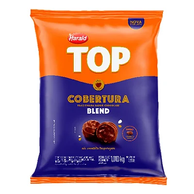 Cobertura de Chocolate Blend Top em Gotas 1,01kg Harald – Não Precisa Temperar