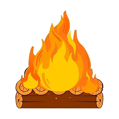 Fogueira de Chão Festa Junina 70x50cm – Decoração Arraiá