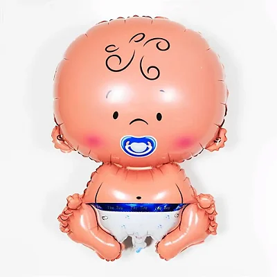 Balão Metalizado Bebê Menino 49x75cm – Para Chá de Bebê e Decoração
