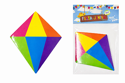 Kit Balão Junino em Papel 10x8cm com 12 Unidades Decoração Festa Junina