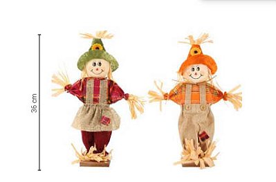 Enfeite Espantalho Festa Junina com Base 36cm – Sortidos - 1 Unidade