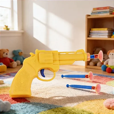 Pistola Lança Dardos 13cm – Kit com 1 Pistola e 3 Dardos