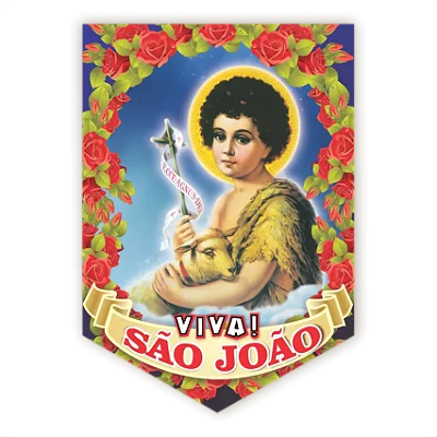 Bandeirão São João em Papel 65x50cm – Decoração Festa Junina
