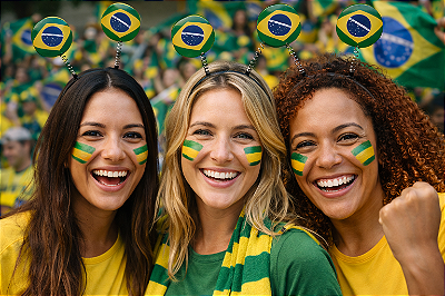 Tiara Símbolo Brasil – Kit com 10 Unidades