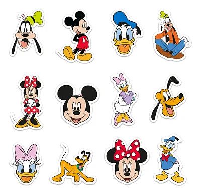 Mini Personagens Mickey e Amigos – Kit com 12 Unidades