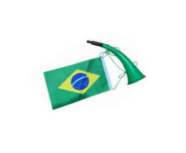 Corneta Brasil com Bandeira 28cm – Torcida Completa