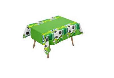 Toalha Plástica de Mesa Verde e Amarelo Brasil – 183x137 cm