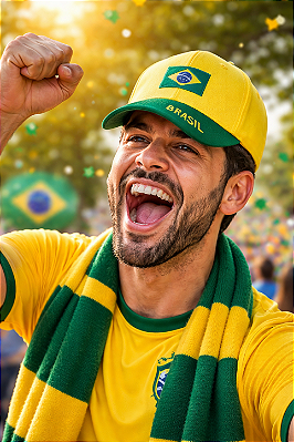Boné Brasil Bordado – Bandeira do Brasil Futebol