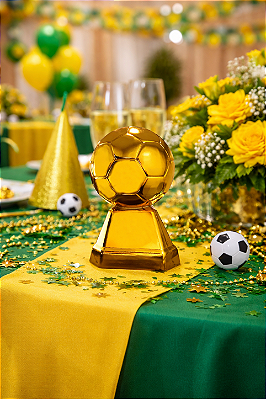 Troféu Decorativo de Plástico - Bola 18cm