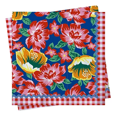 Guardanapo de Papel Chita Xadrez Vermelho 25x25cm – 20 Unidades